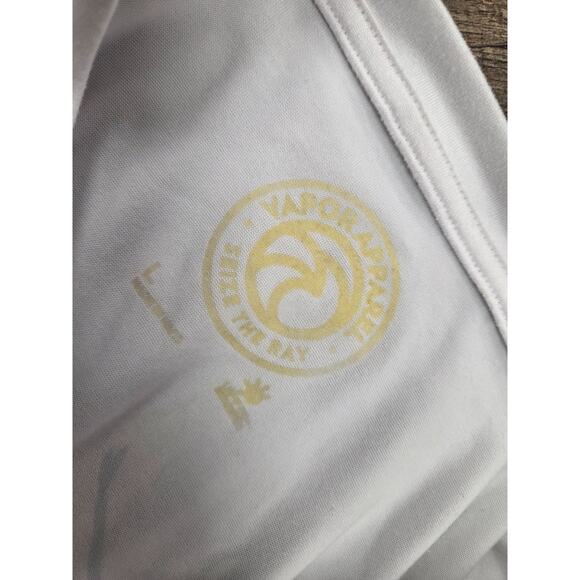 Vapor Apparel Seize the Ray Topo Skies Solar Long Sleeve White Tshirt Size Large - Picture 6 of 6